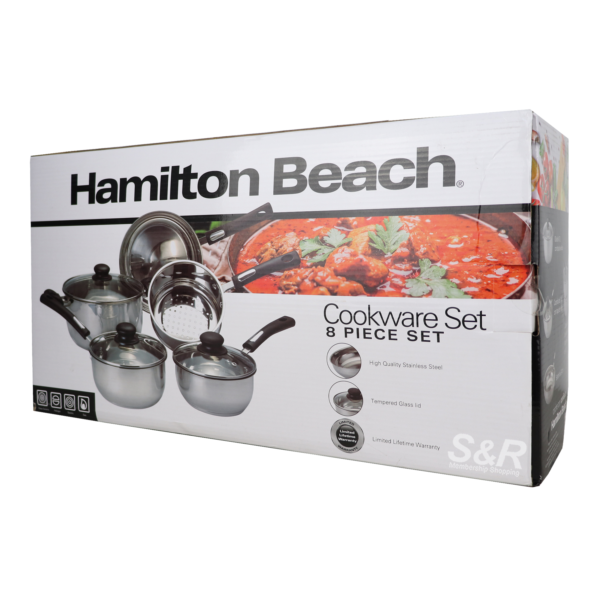 Hamilton Beach 8pc Cookware Set